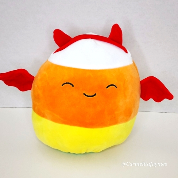 🎃 KEIR 🔄 CARAH 🍎 Candy Apple 😈 Candy Corn Bat FlipAMallow Squishmallow NWT - Picture 3 of 8